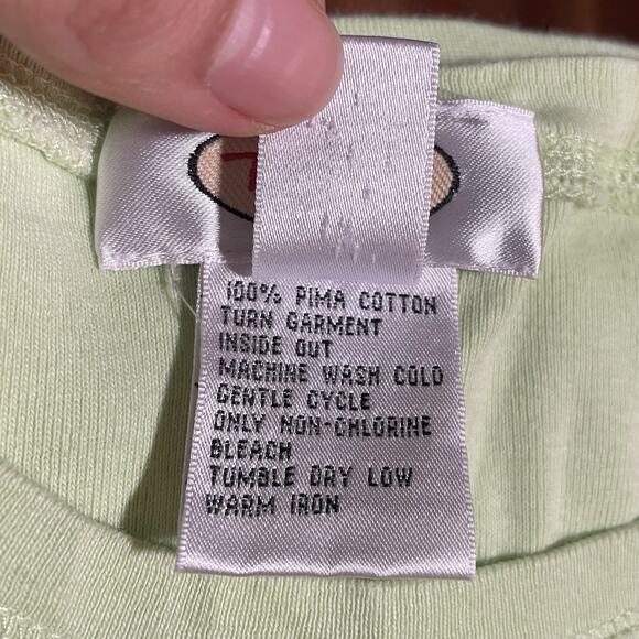 Talbots - 100% Pima Cotton Pastel Green T-shirt - Size L - Soft girl, 90s, 00s - Picture 6 of 6